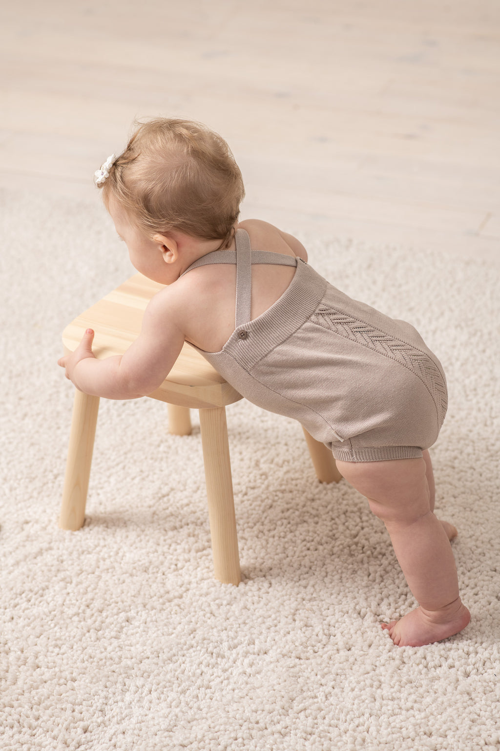 Organic Knit Bodi - braon