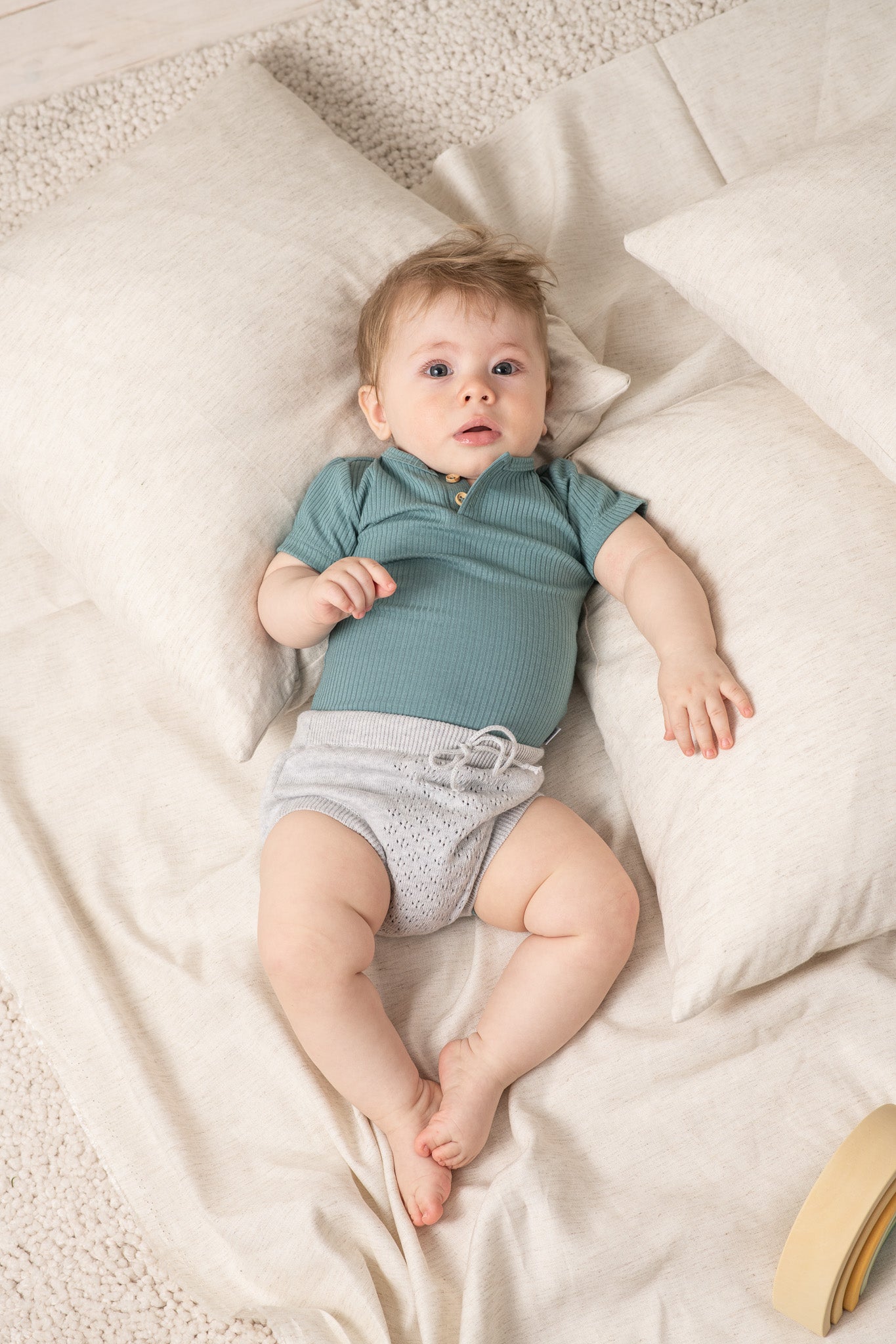 Organic Knit Gaćerone - siva