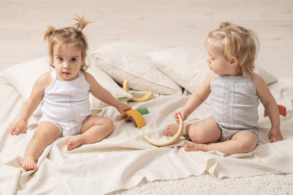 Organic Knit Bodi - bela