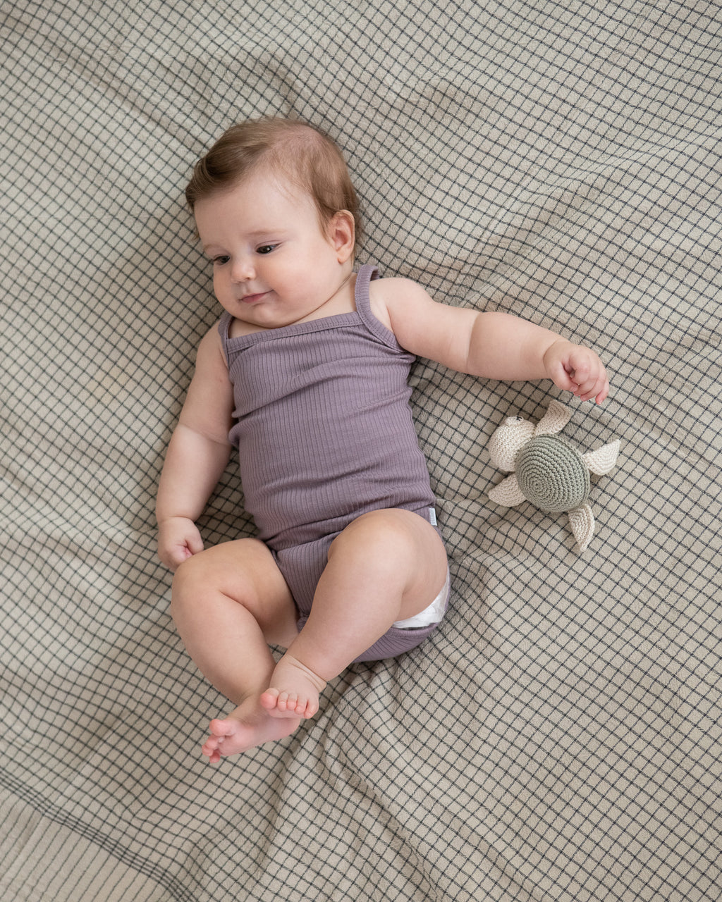 Rebrasti bodi na bretele- ljubičasta