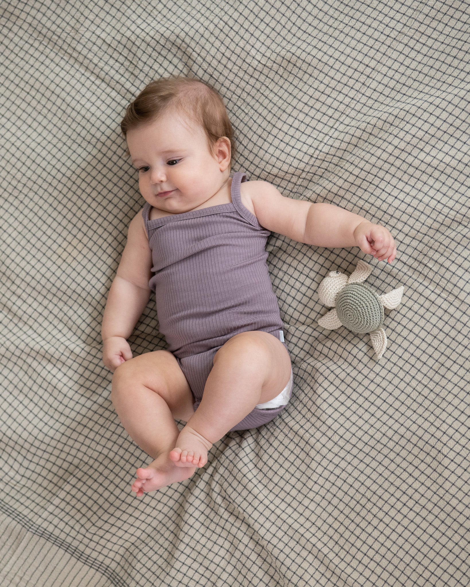 Rebrasti bodi na bretele- ljubičasta