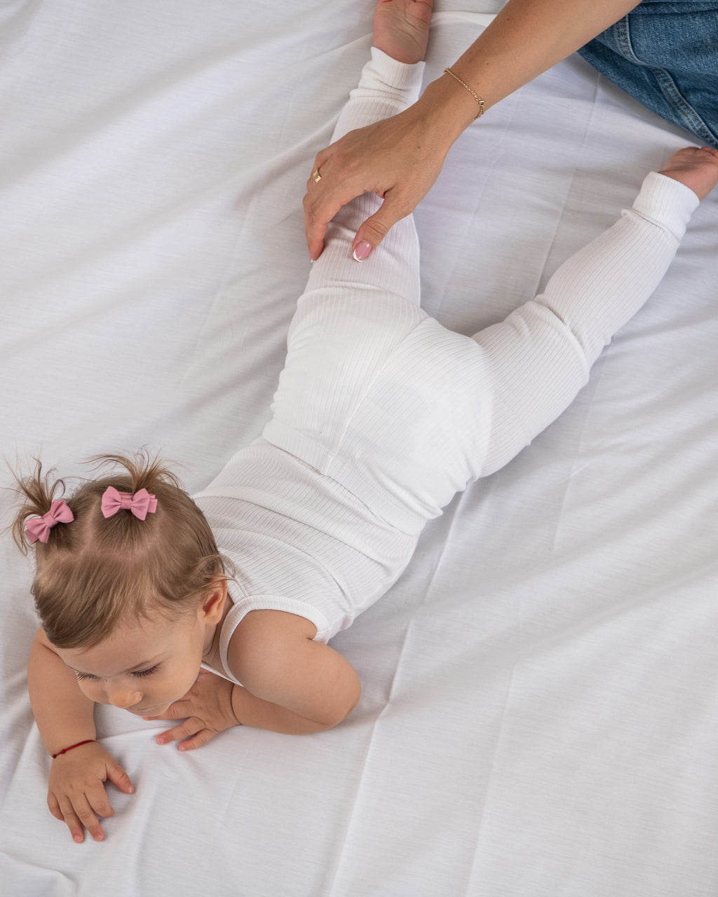 Rebraste helanke - bele