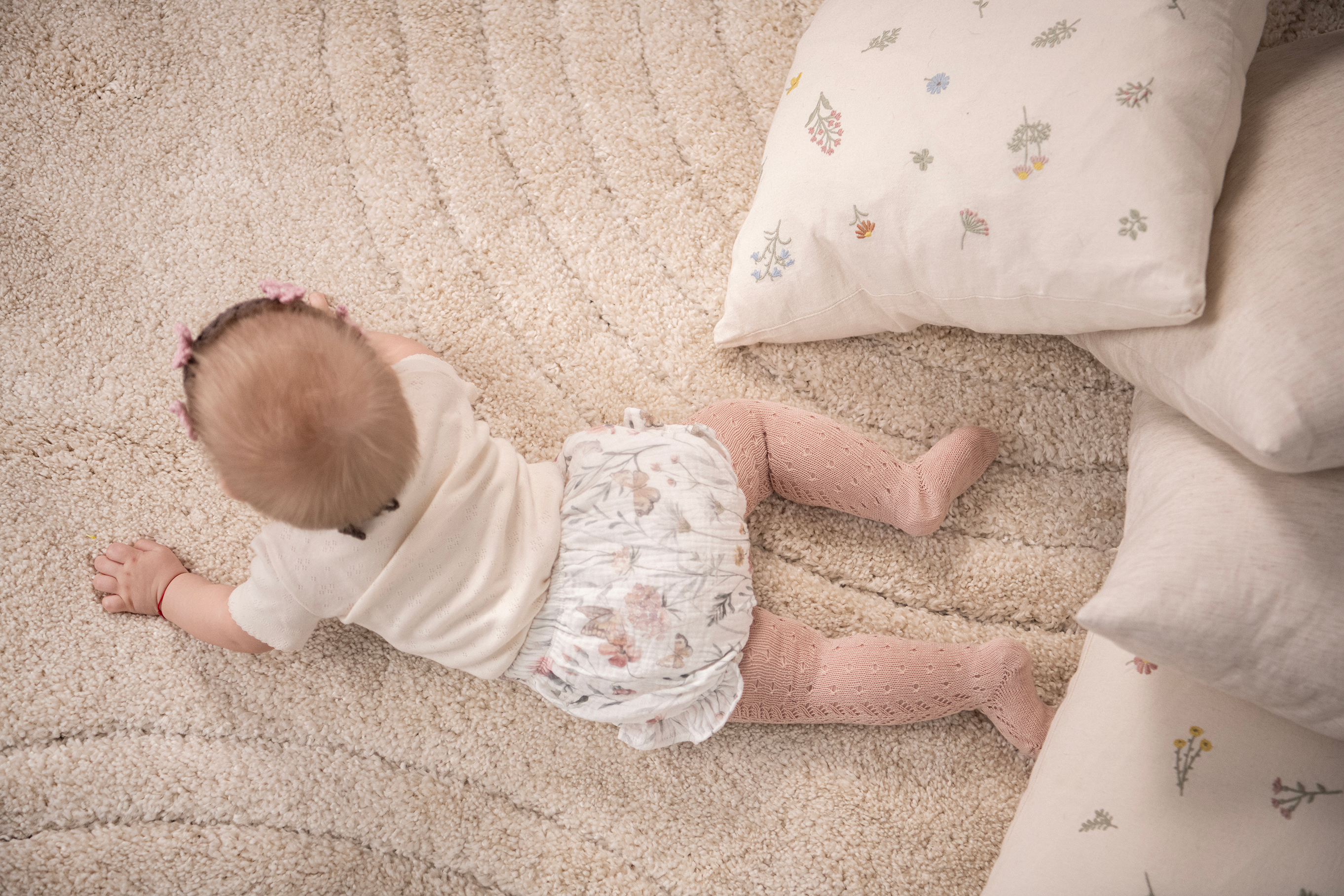 Short-sleeved bodysuit - cream