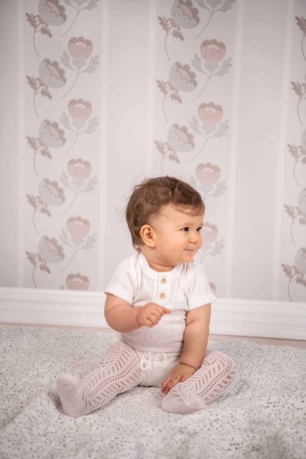 Organic Knit Gaćerone - bela