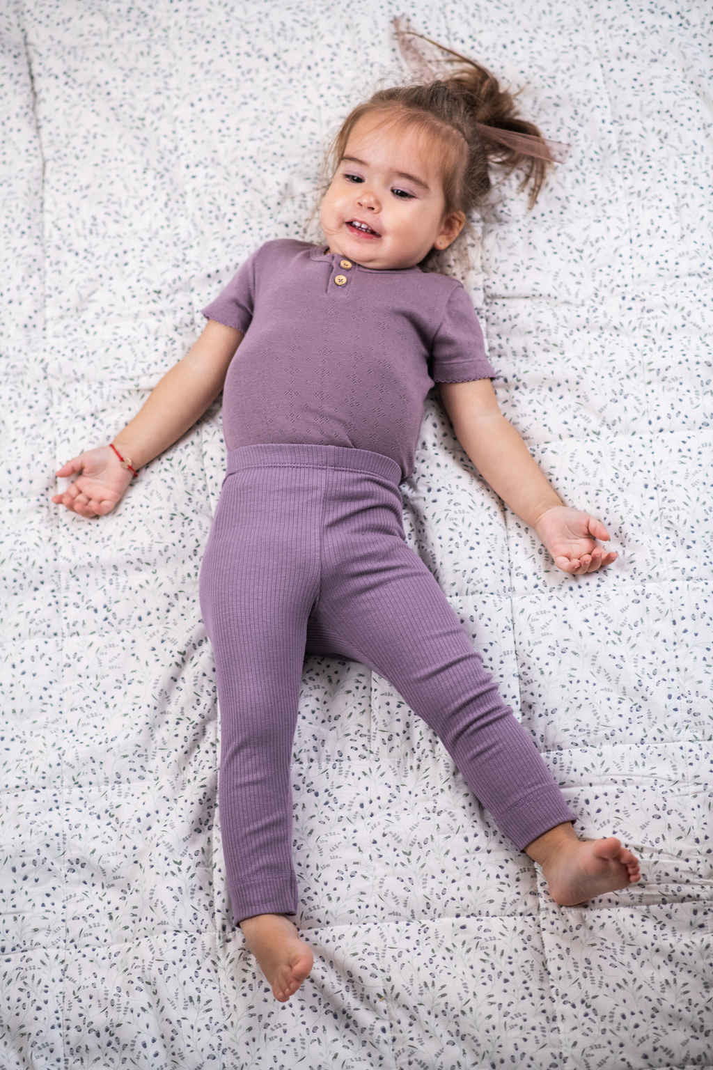 Short-sleeved bodysuit - purple