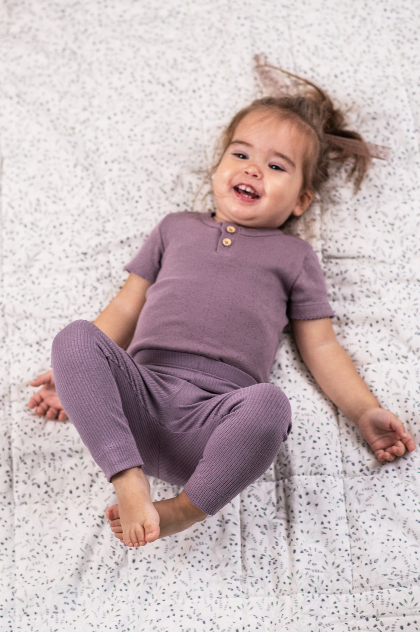 Short-sleeved bodysuit - purple