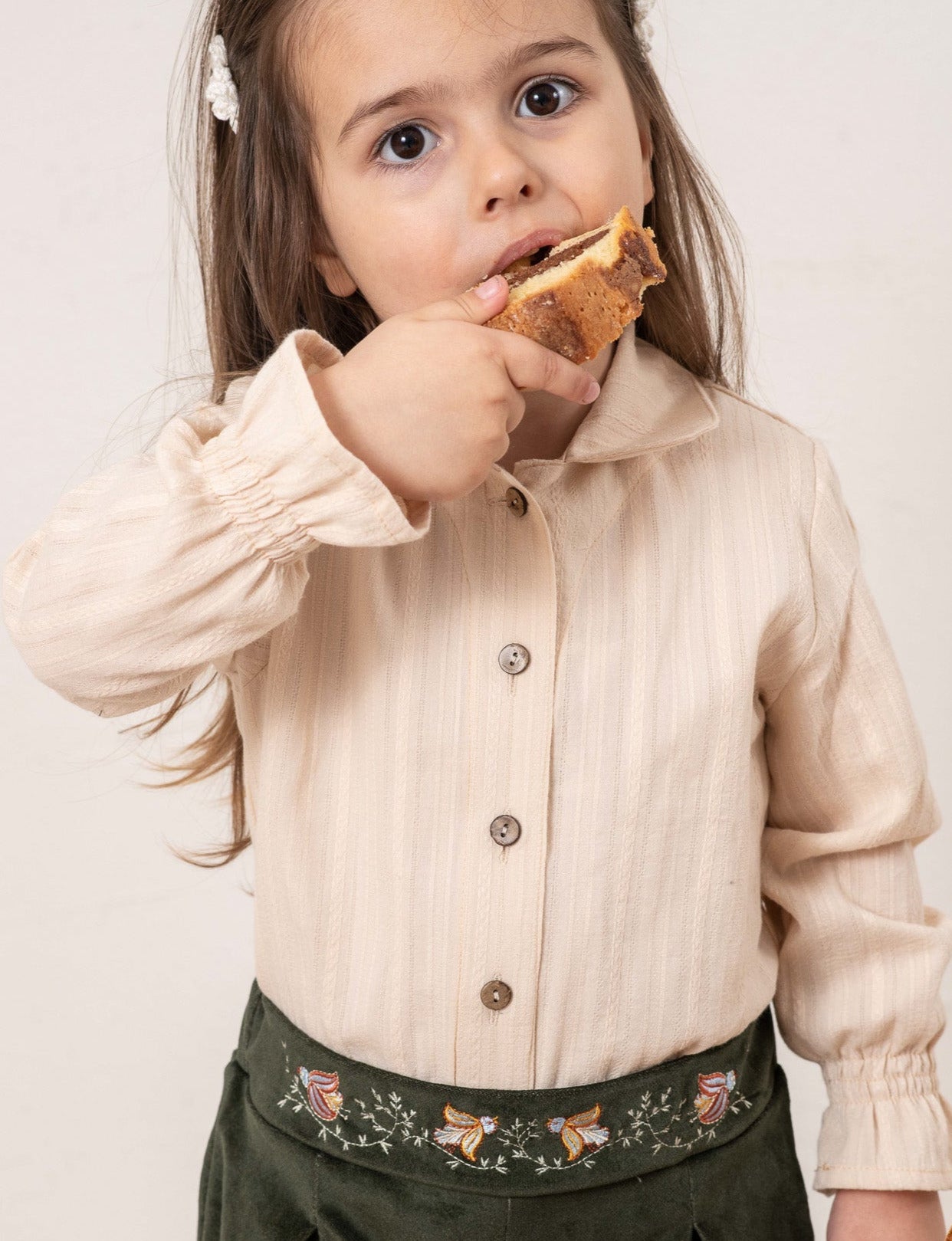 Košuljica dugih rukava - krem