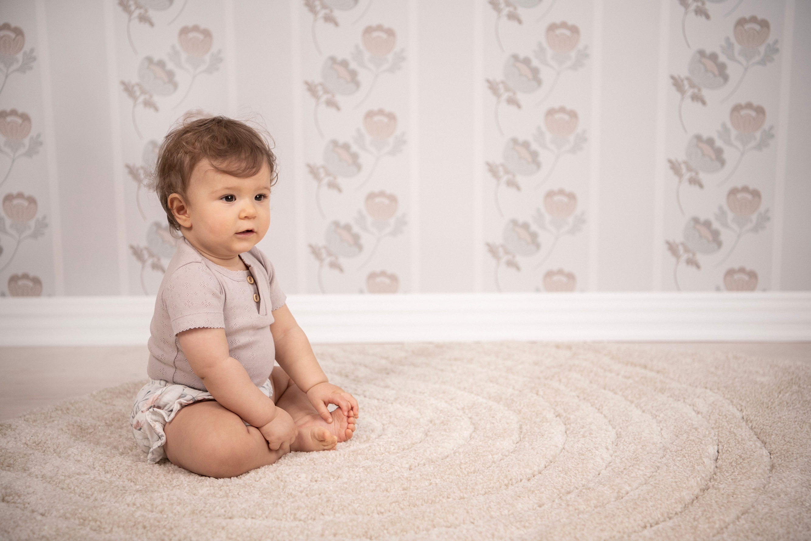 Short-sleeved bodysuit - lilac