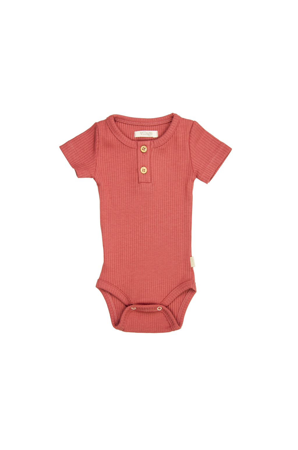 Rebrasti bodi kratkih rukava - malina