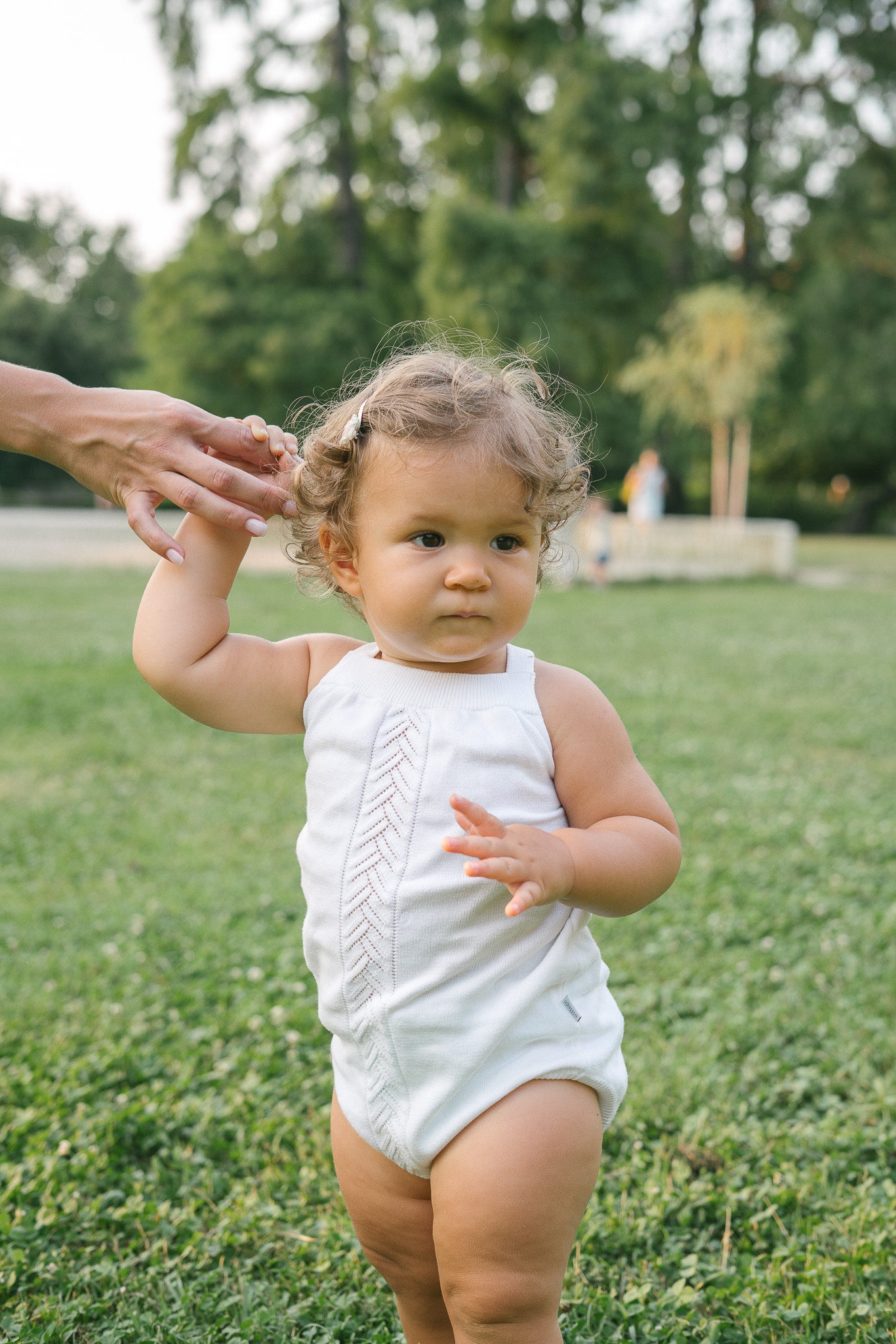 Organic Knit Bodi - bela