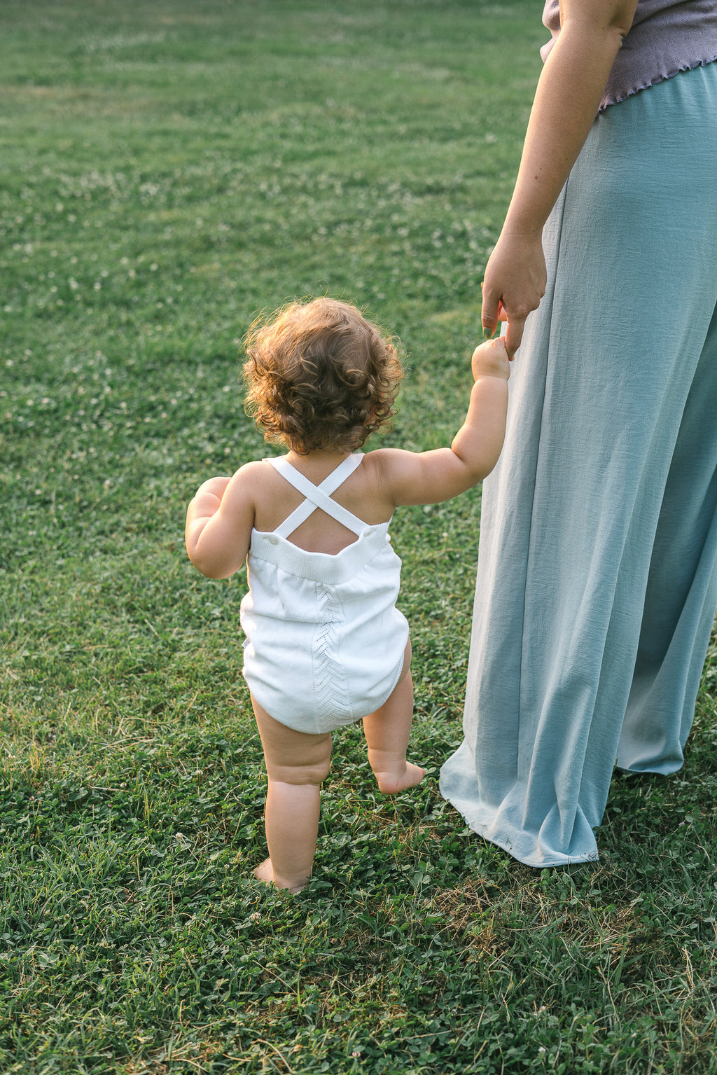 Organic Knit Bodi - bela