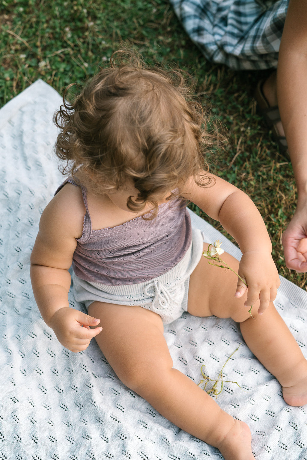 Organic Knit Gaćerone - siva