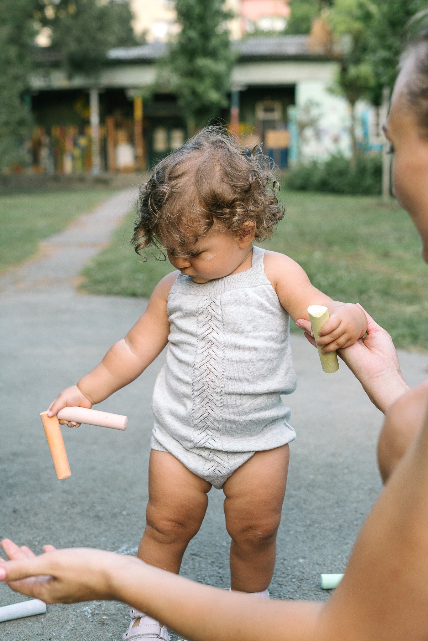 Organic Knit Bodi - siva