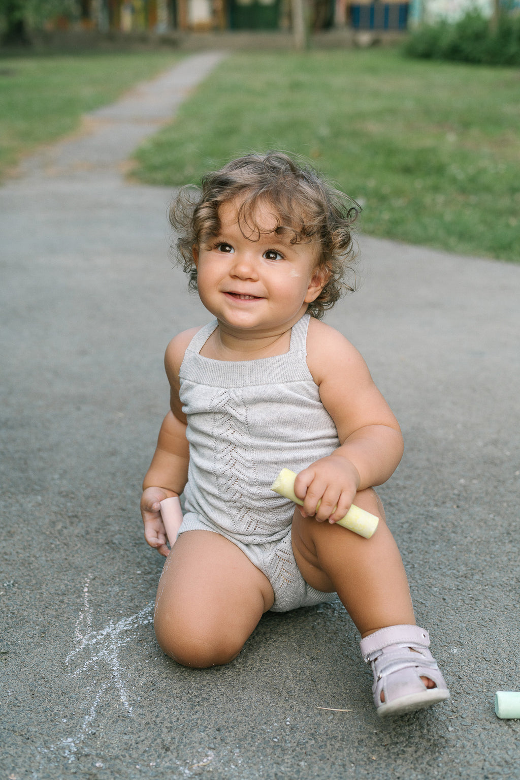 Organic Knit Bodi - siva