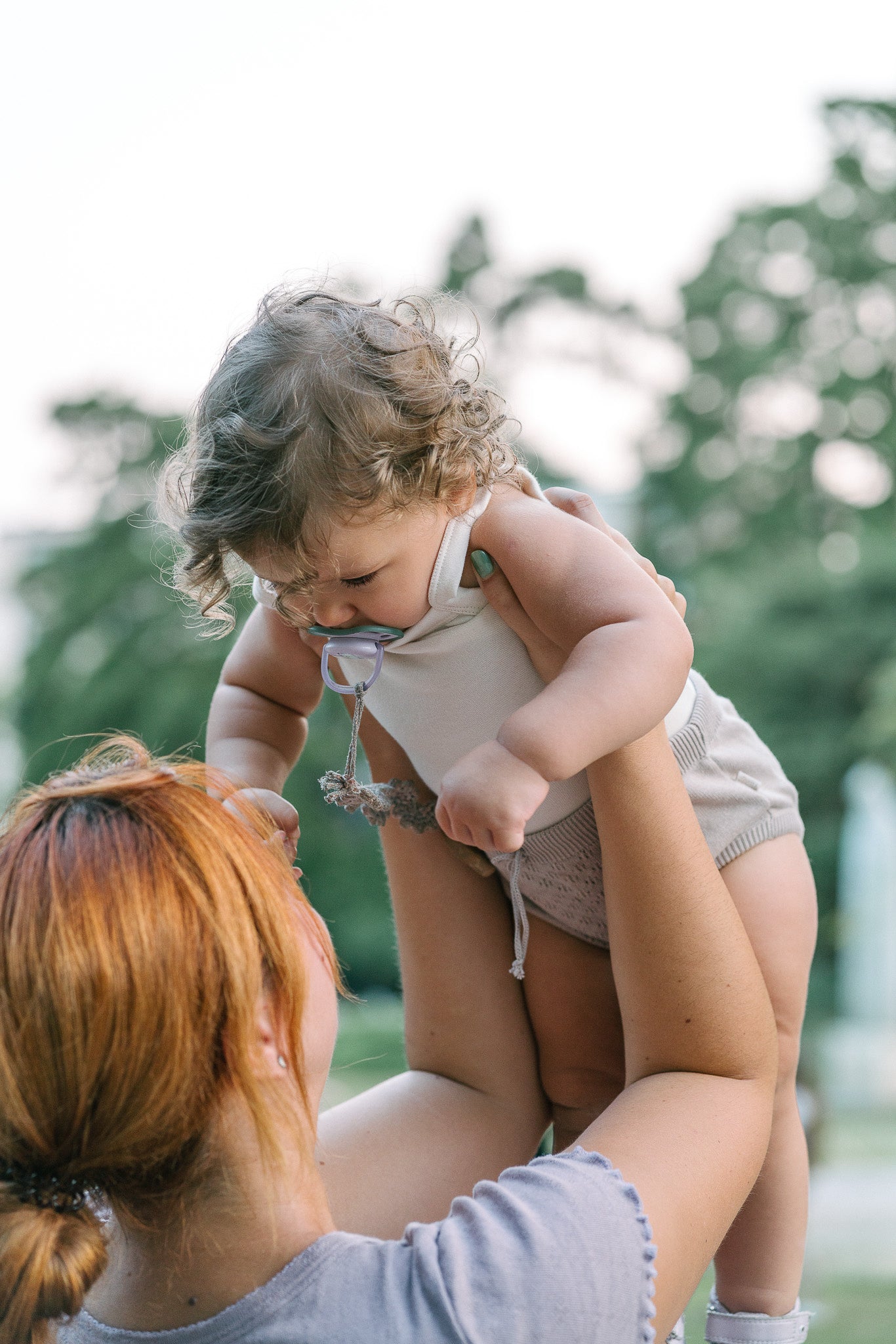 Organic Knit Gaćerone - braon