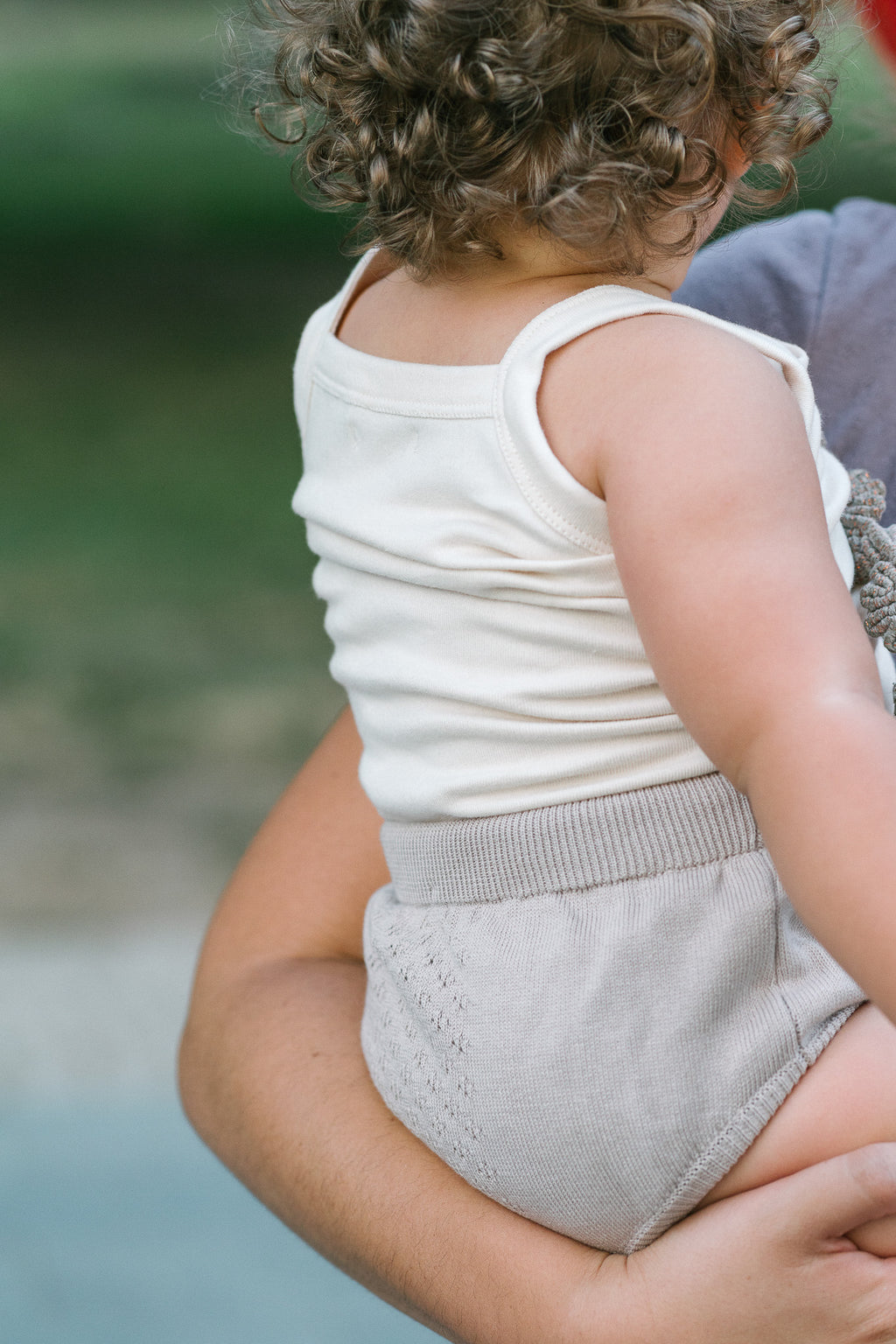 Bodi bez rukava - krem