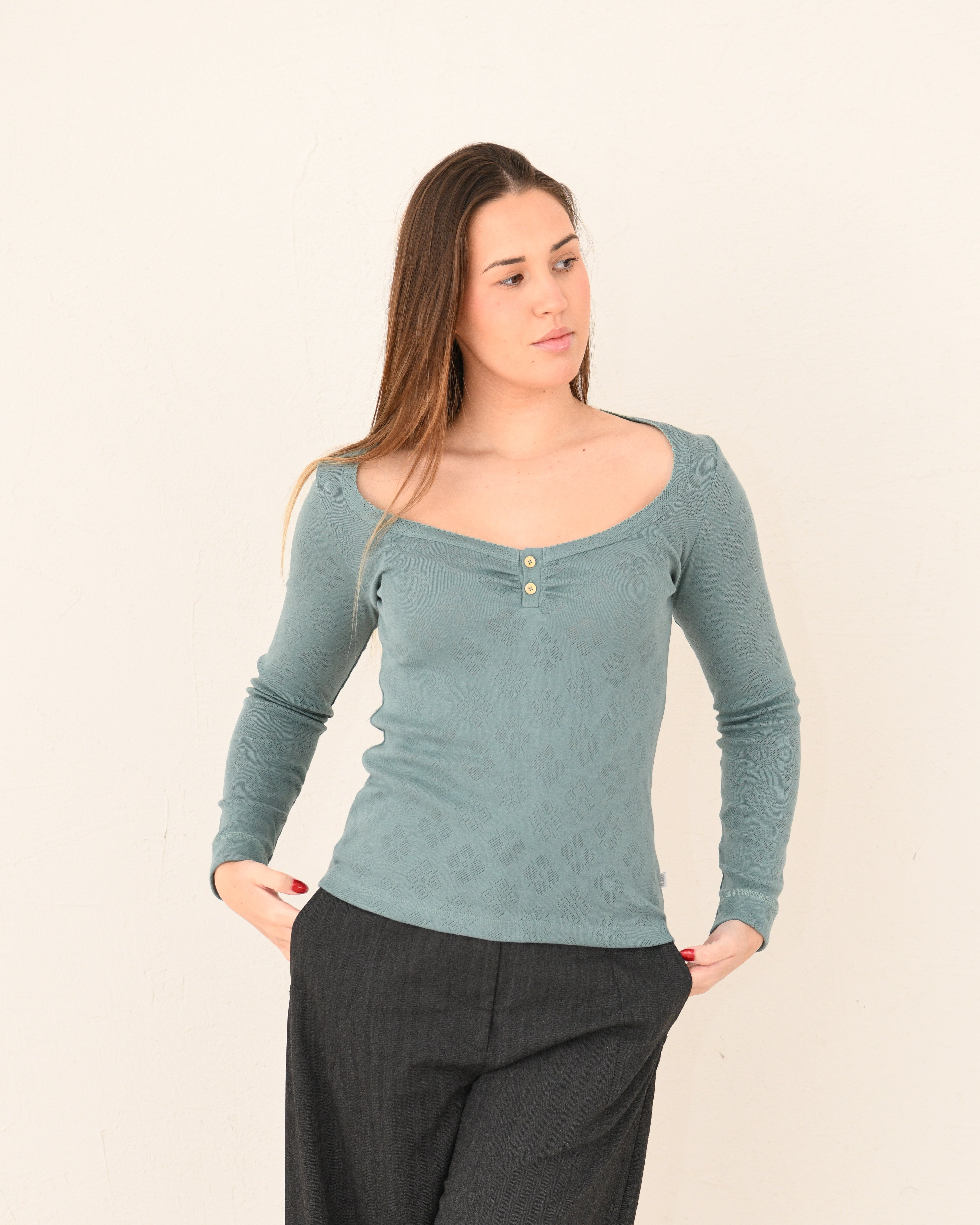 Majica Luna - petrolej