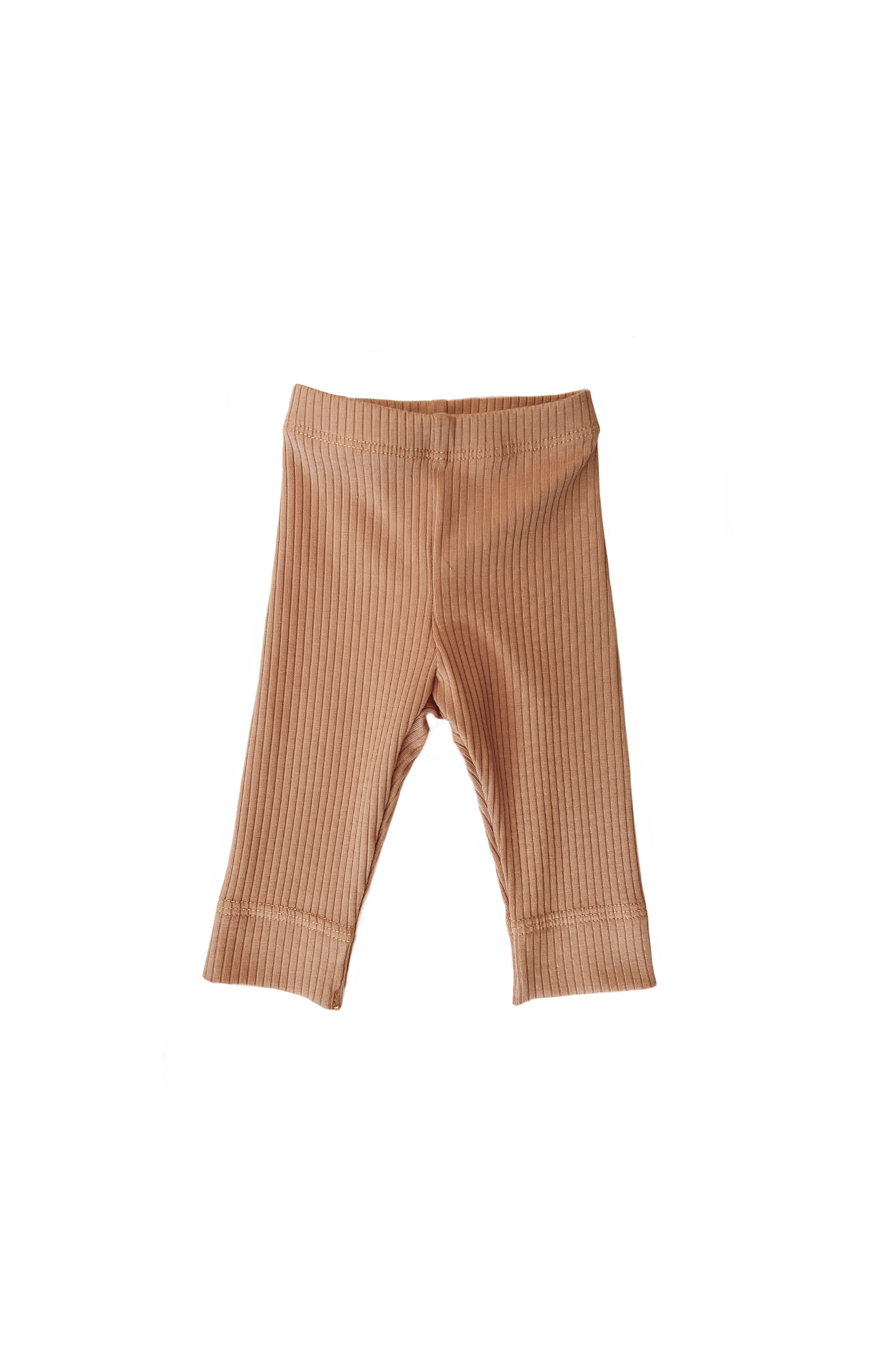 Ribbed leggings - peach