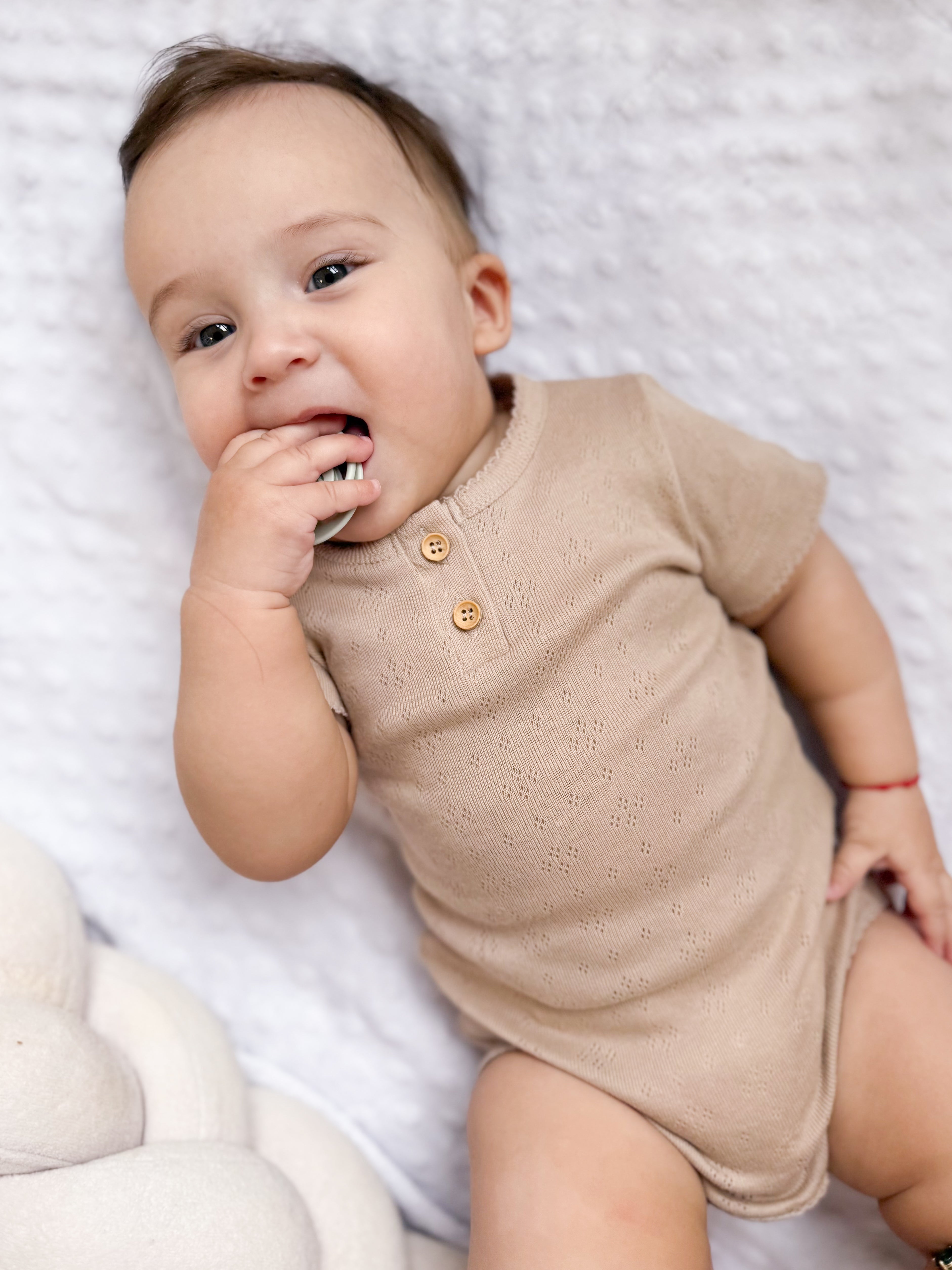 Short-sleeved bodysuit - sand