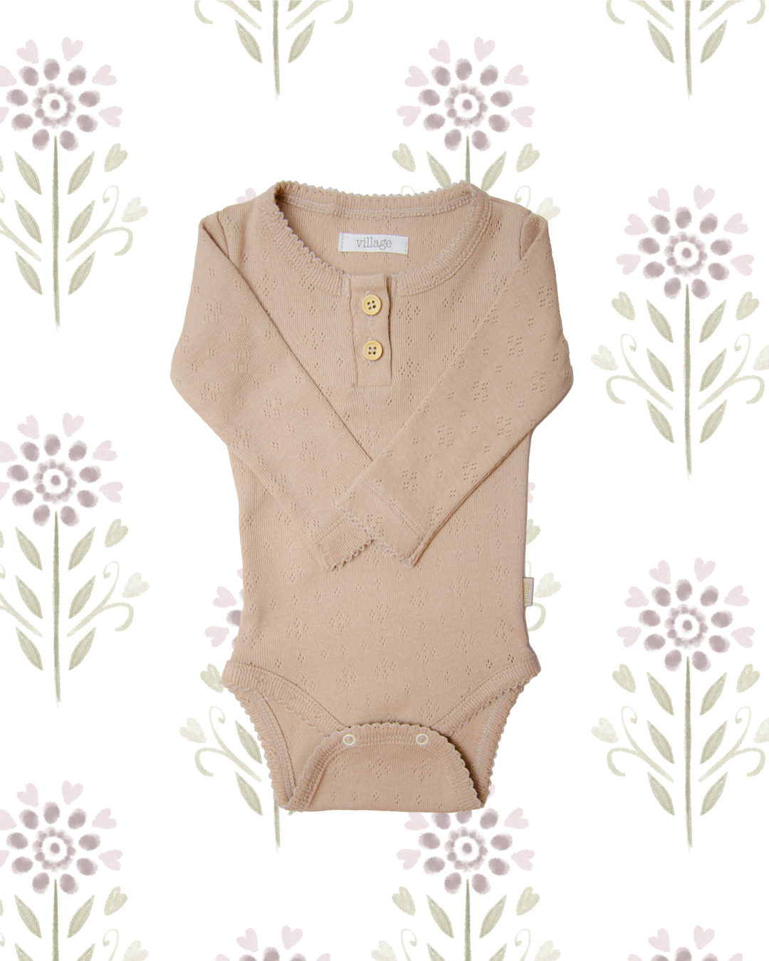 Long sleeve bodysuit - sand