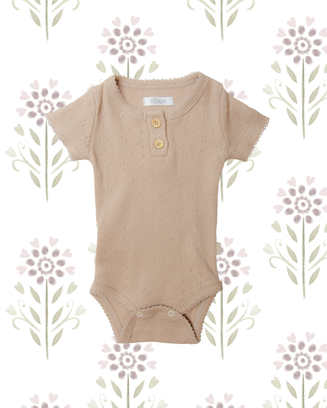 Short-sleeved bodysuit - sand