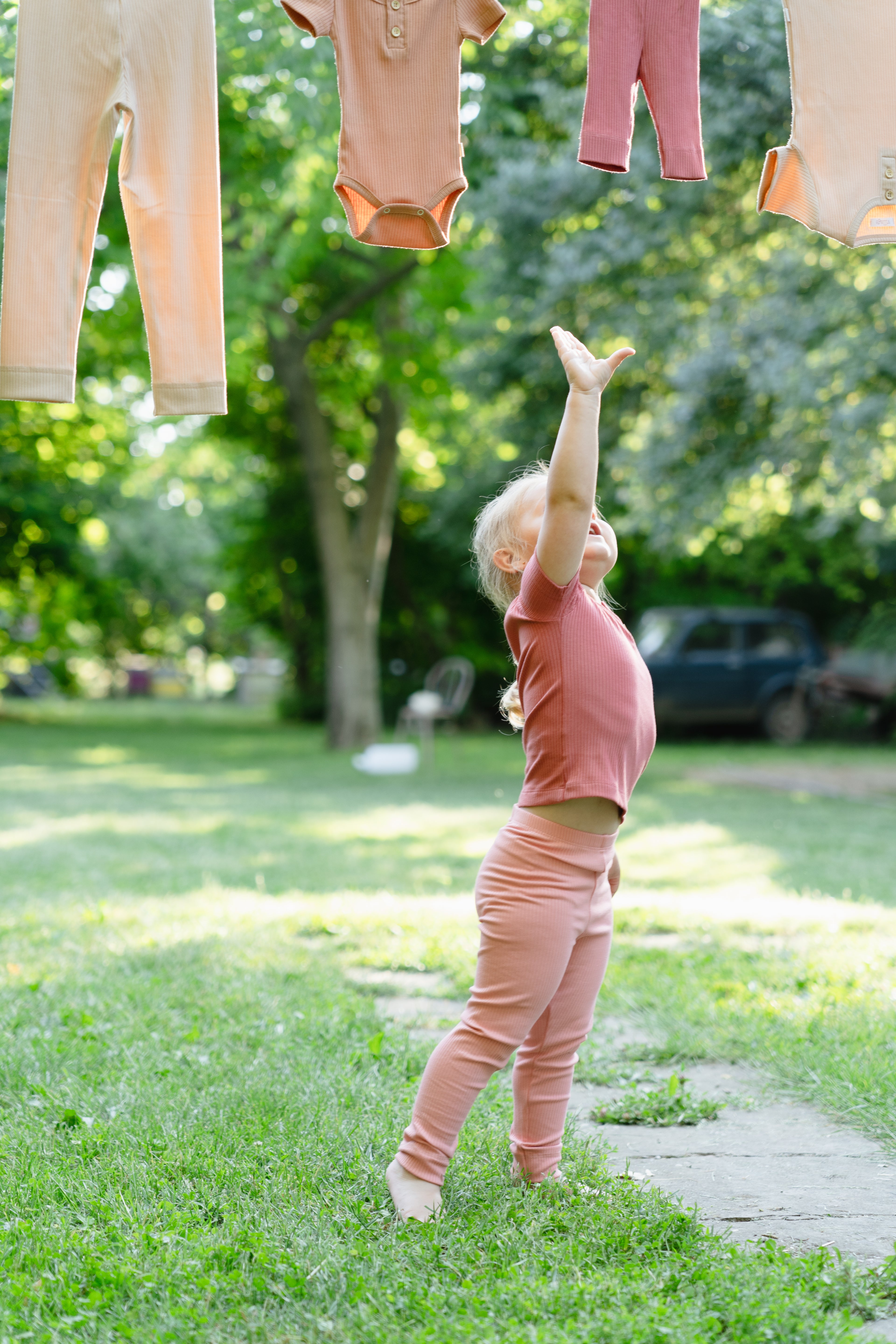 Ribbed short-sleeved shirt - raspberry