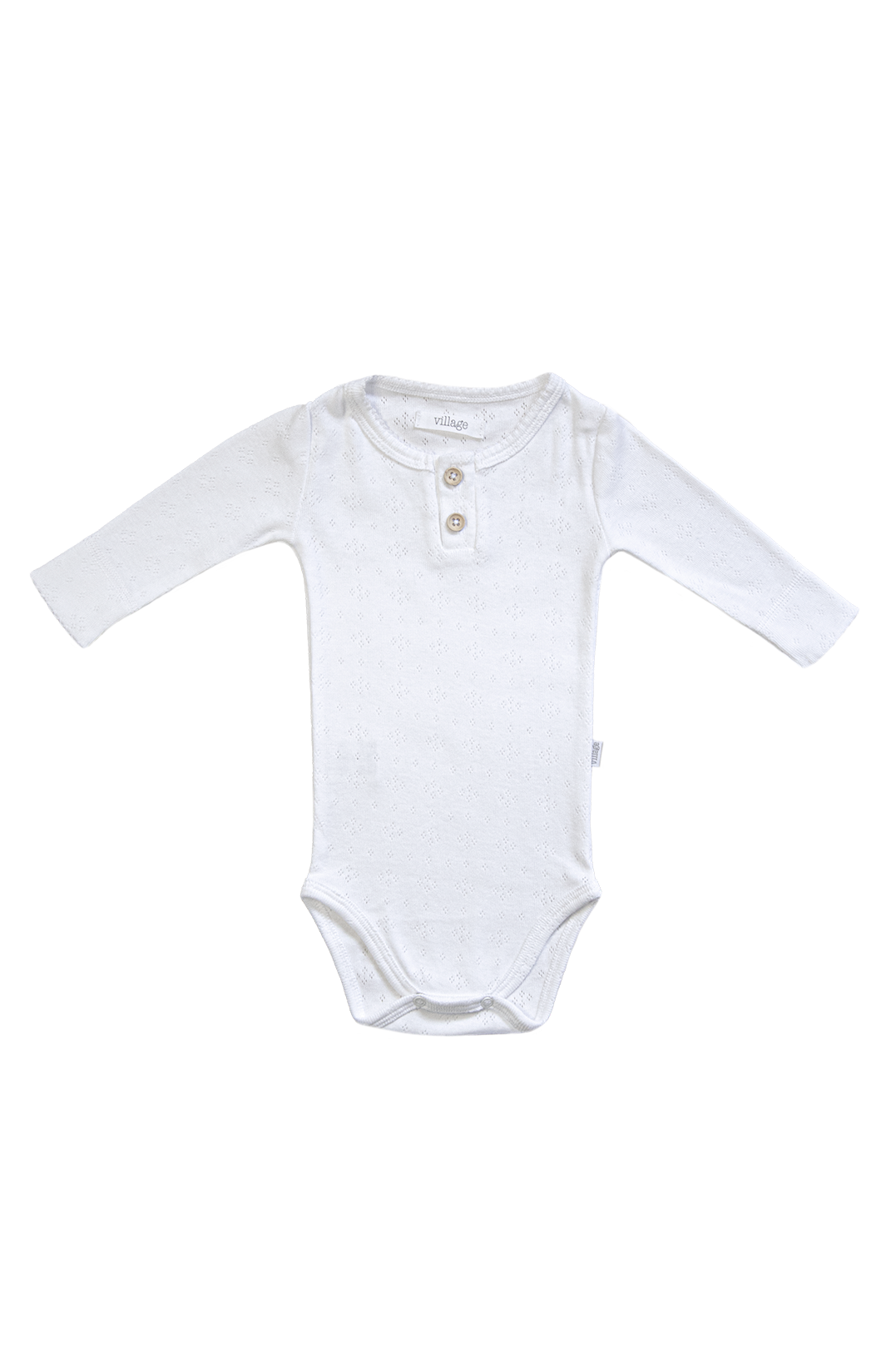 Long sleeve bodysuit - white