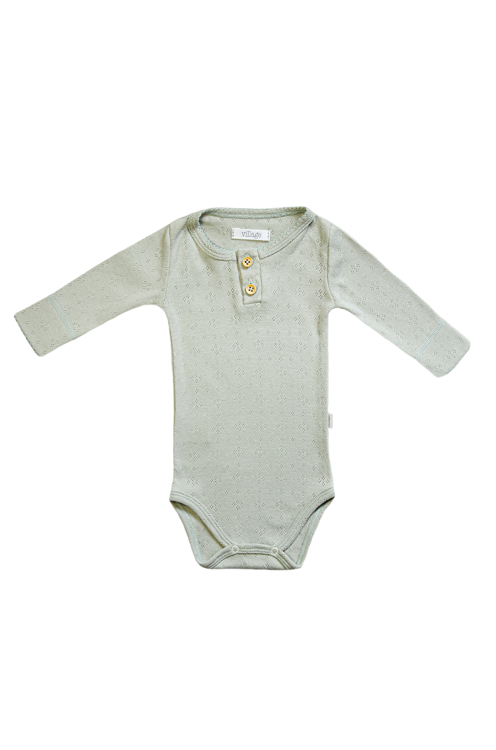 Long sleeve bodysuit - pastel green