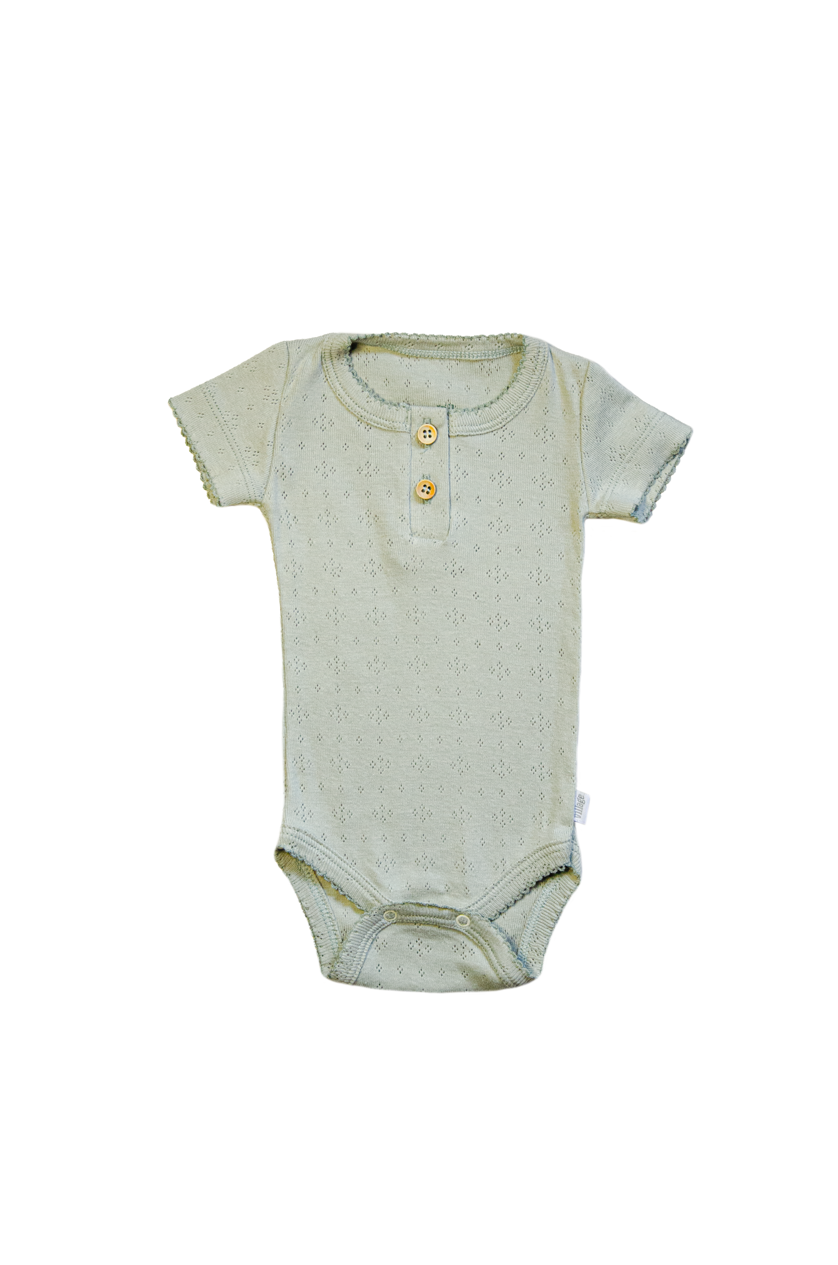 Short-sleeved bodysuit - pastel green