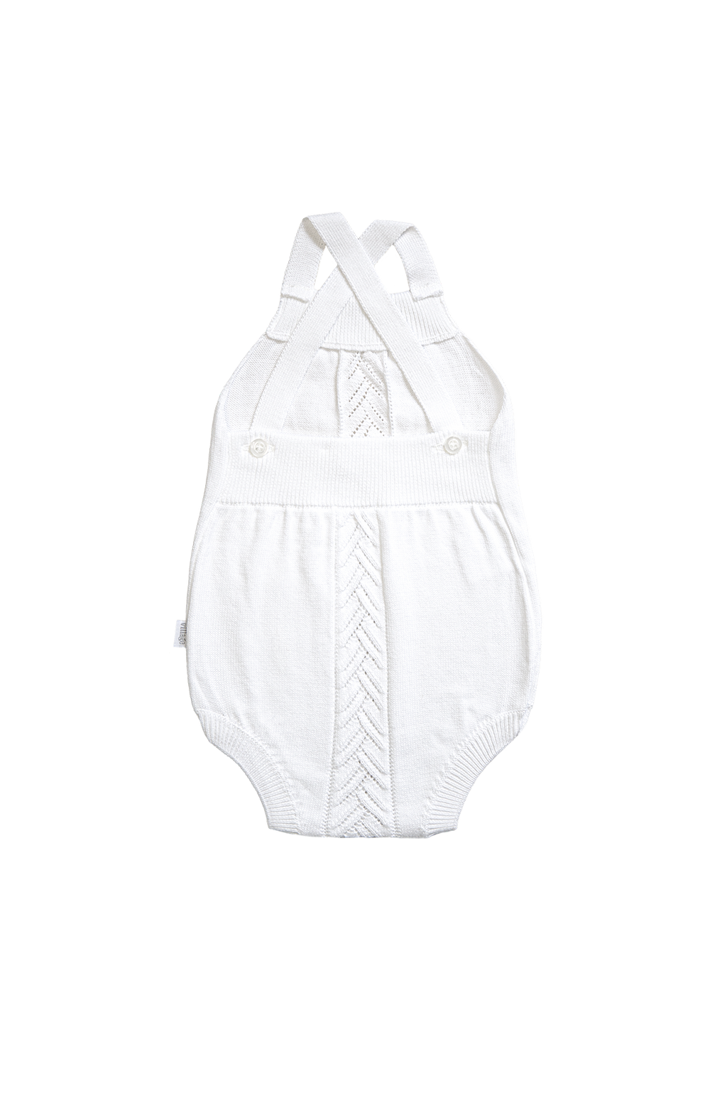 Organic Knit Bodi - bela