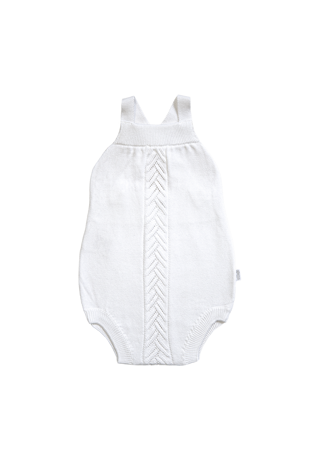 Organic Knit Bodi - bela