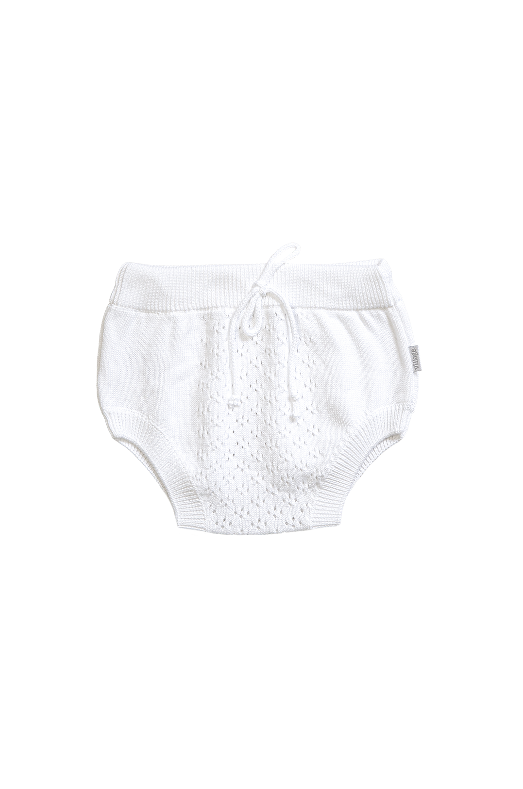 Organic Knit Gaćerone - bela