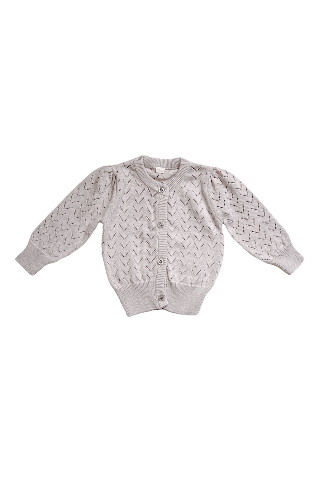 Organic Knit Kardigan - braon