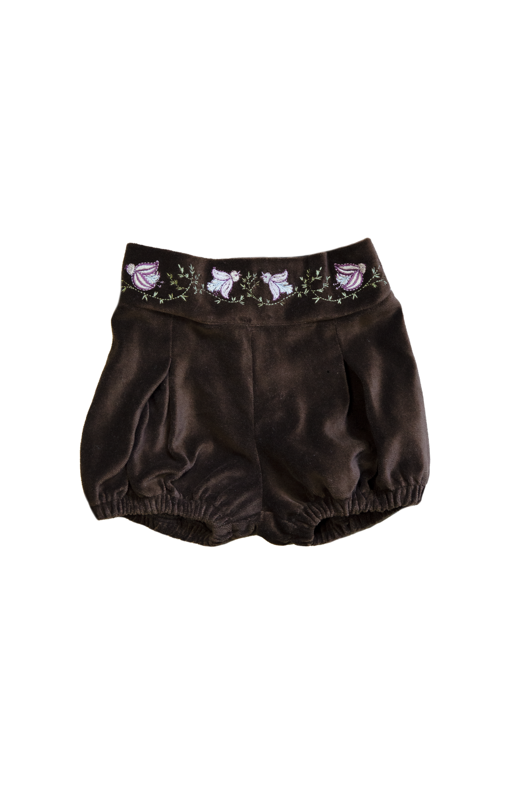 Plišani šorts - braon