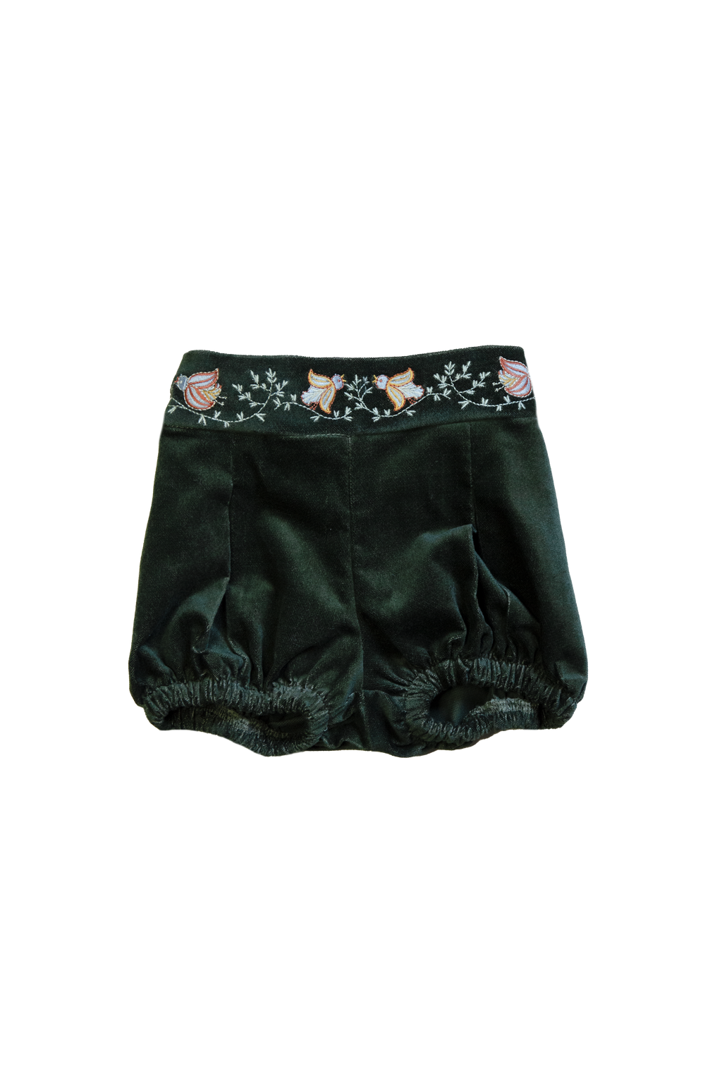 Plišani šorts - zelena