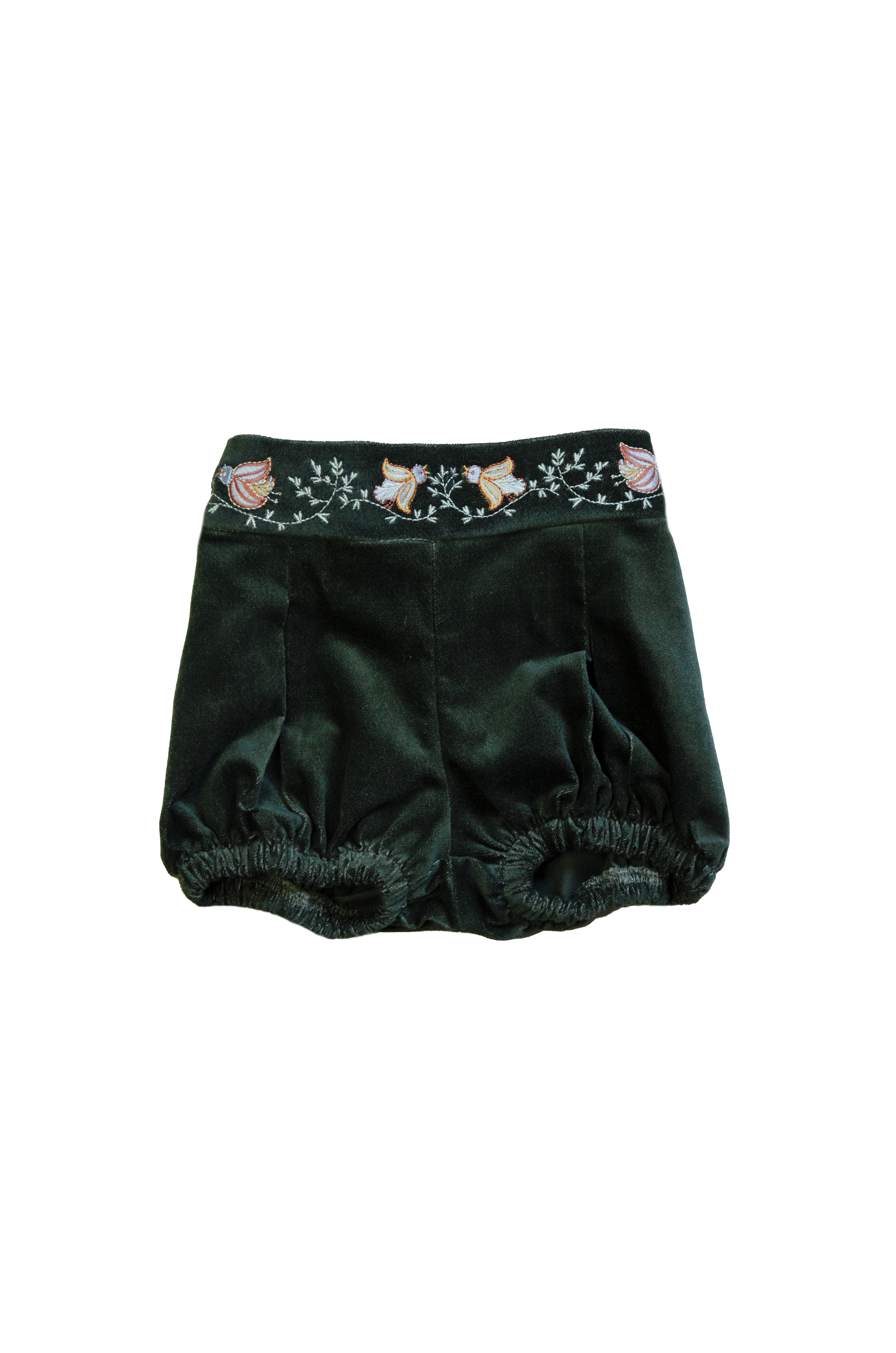 Plišani šorts - zelena