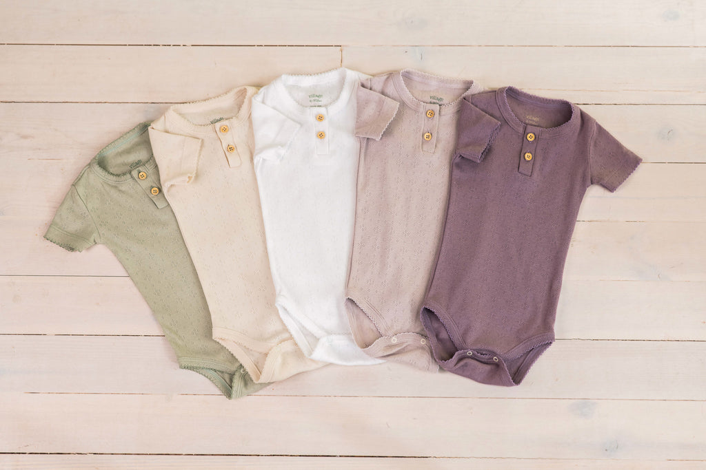 Short-sleeved bodysuit - purple