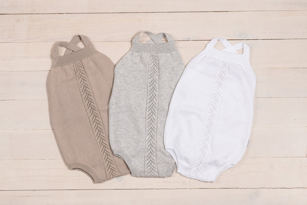 Organic Knit Bodi - bela